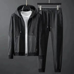 Men's Two-Piece Tracksuit Set Black