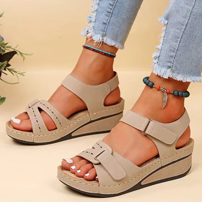 Women's Orthopedic Wedge Heel Sandals for Comfort and Support-MODAUTLET