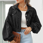 Women's Corduroy Bomber Jacket