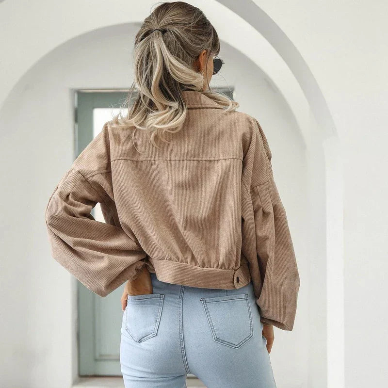 Women's Corduroy Bomber Jacket