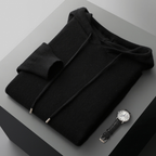 Men's Vellano Merino Wool Set - Premium Quality Knitwear for Comfort and Style Black