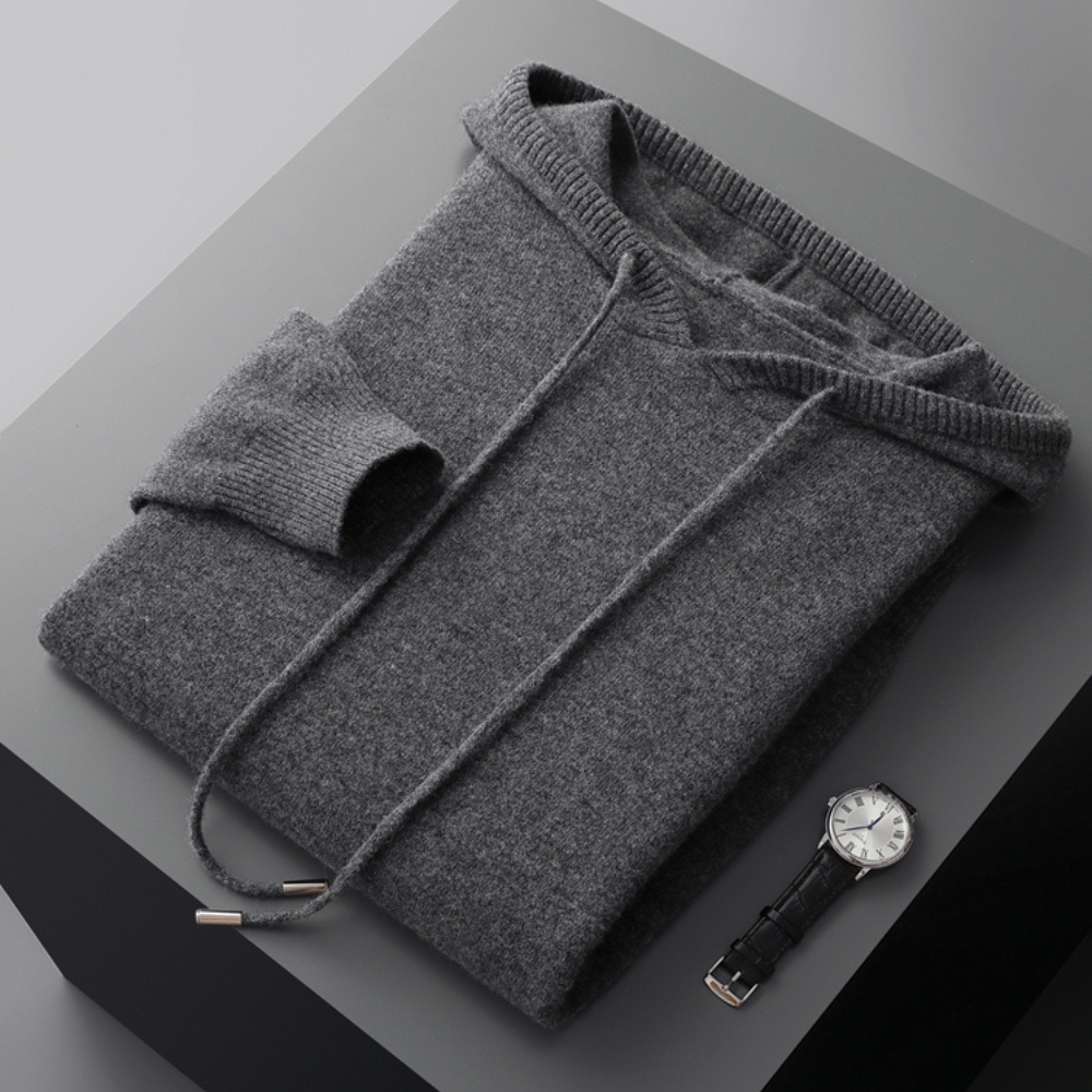 Men's Vellano Merino Wool Set - Premium Quality Knitwear for Comfort and Style Dark grey