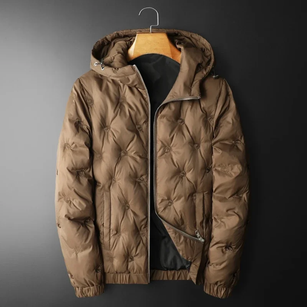 Norvind Insulated Quilted Down Jacket Brown