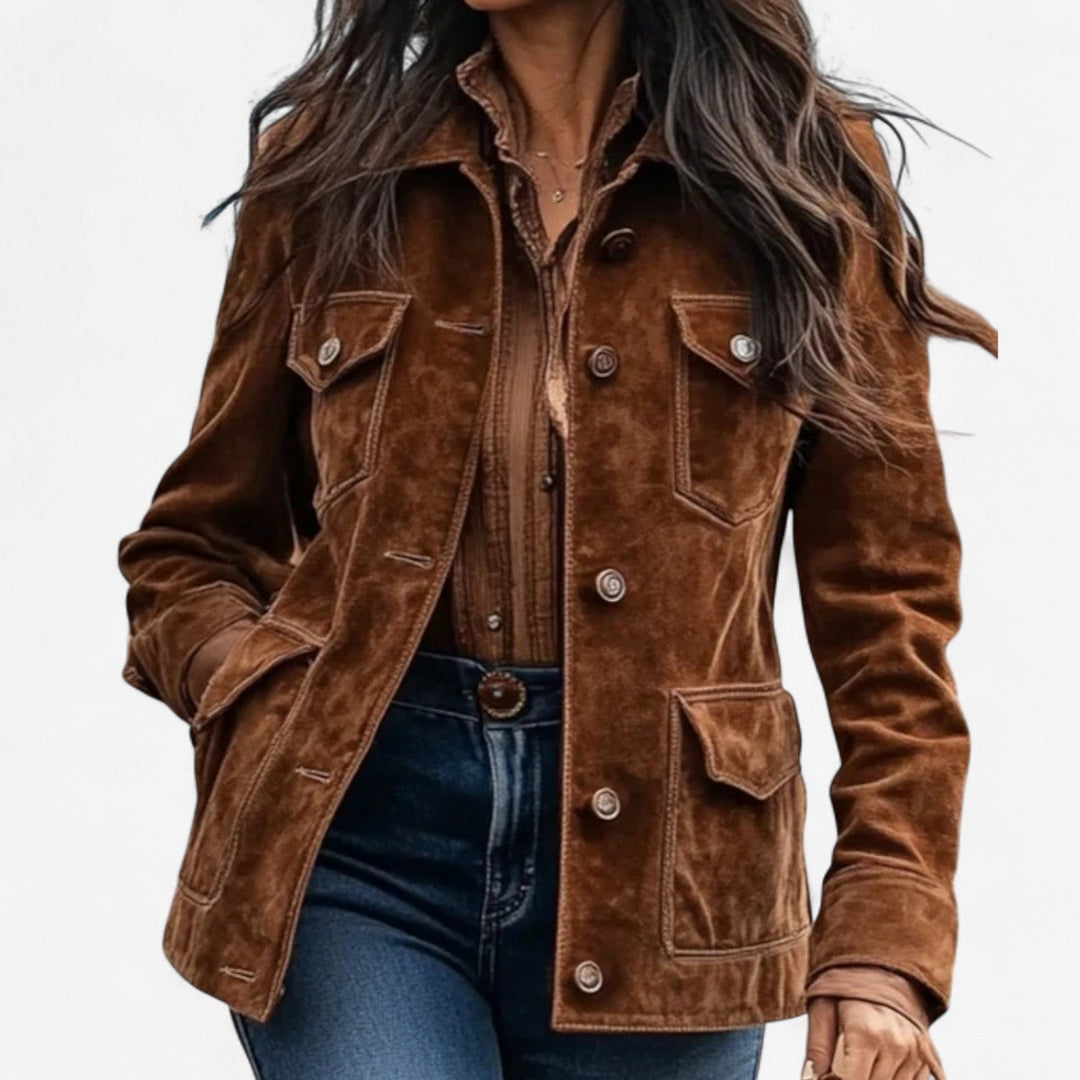 Kyla | Stilren damjacka med knappar framtill