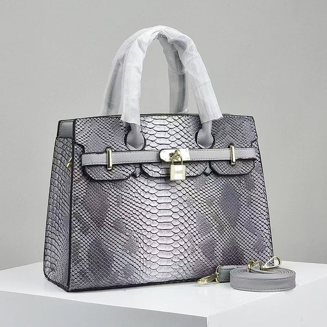 Elegant Croc-Embossed Handbag-MODAUTLET