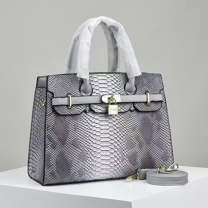 Elegant Croc-Embossed Handbag-MODAUTLET