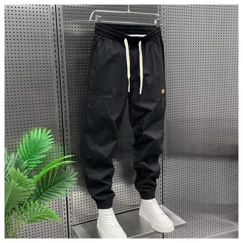 Men's Retro Japanese Style Cotton Jogger Pants - Comfortable Workwear