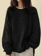 Womens Oversize Comfort Sweater Black
