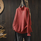 Women's Comfy Elegant Sweater Red One size