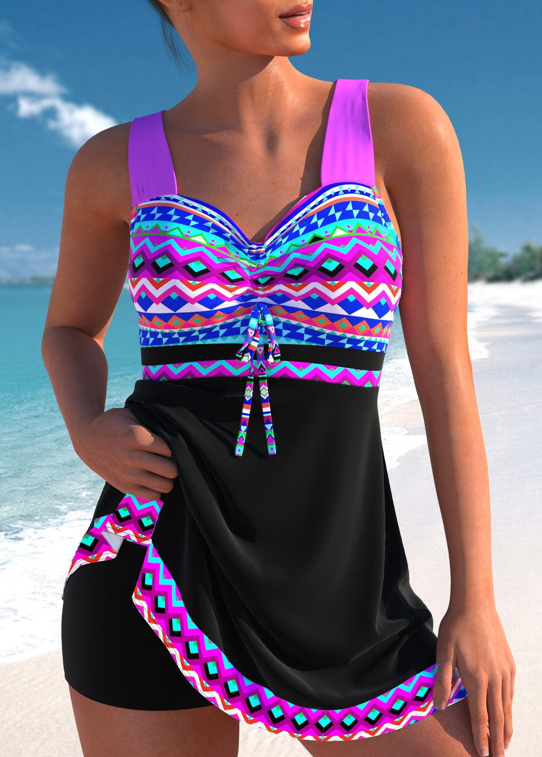 Women's Chic Patterned Swimwear-MODAUTLET
