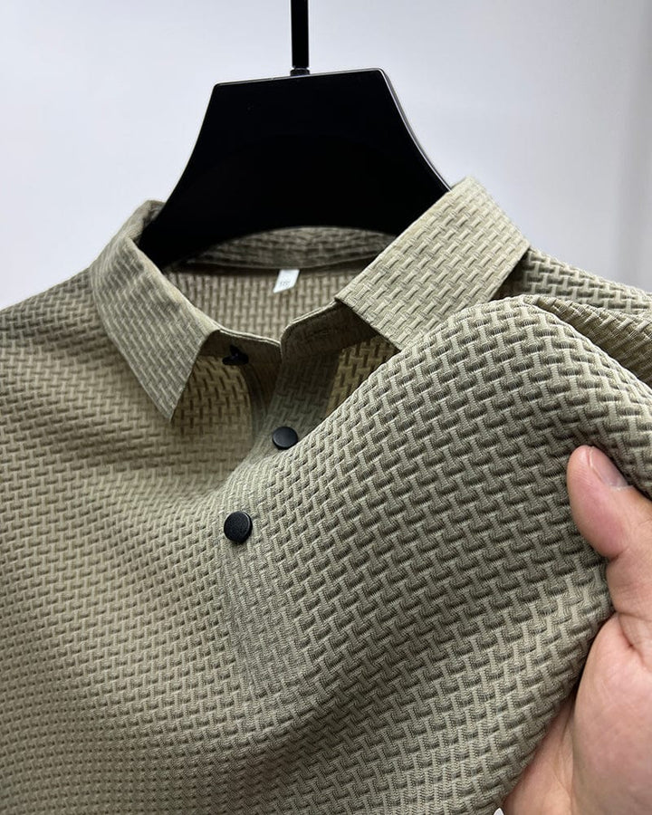 Men's Casual Structured Polo Shirt for Everyday Wear