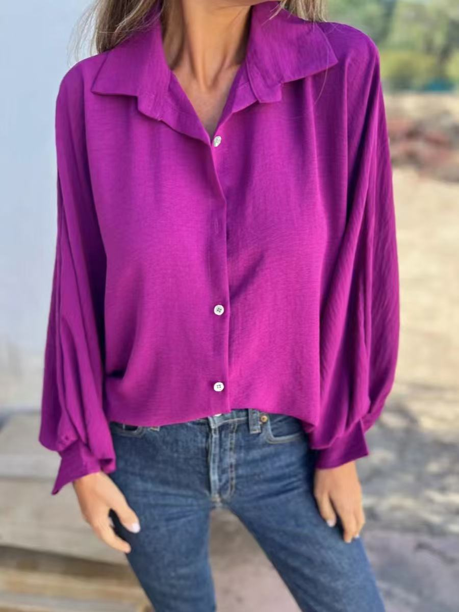 Women's Classic Glamour Blouse Purple