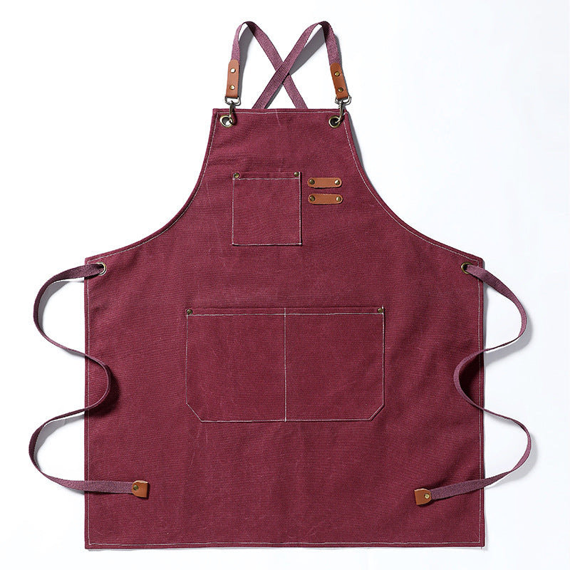 Men's Durable Stain-Resistant Canvas Work Apron