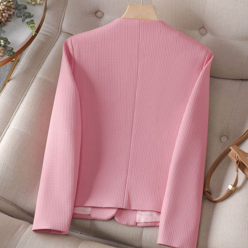 Women's Plaid Blazer - Stylish and Versatile Outerwear