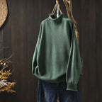 Women's Comfy Elegant Sweater Green One size