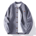 Men's Merino Fleece Jacket - Warm & Stylish Outerwear Gray