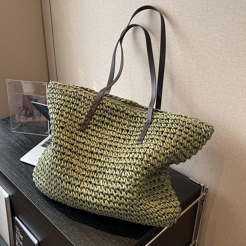 Women's Summer Woven Shoulder Bag