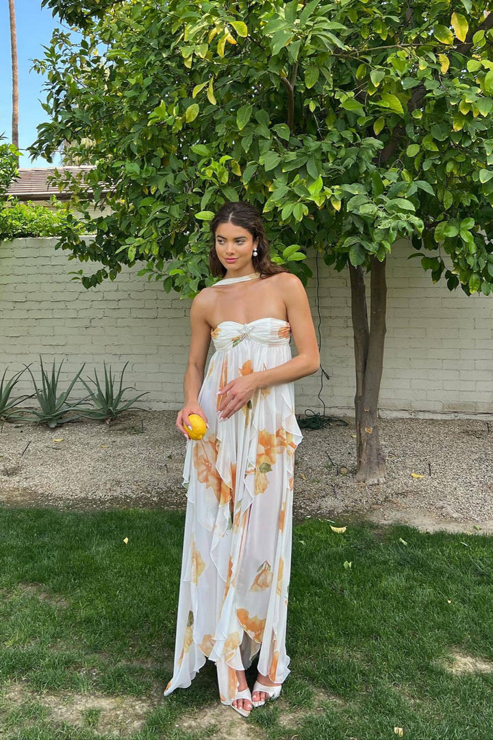 Women's Elegant Halter Maxi Dress
