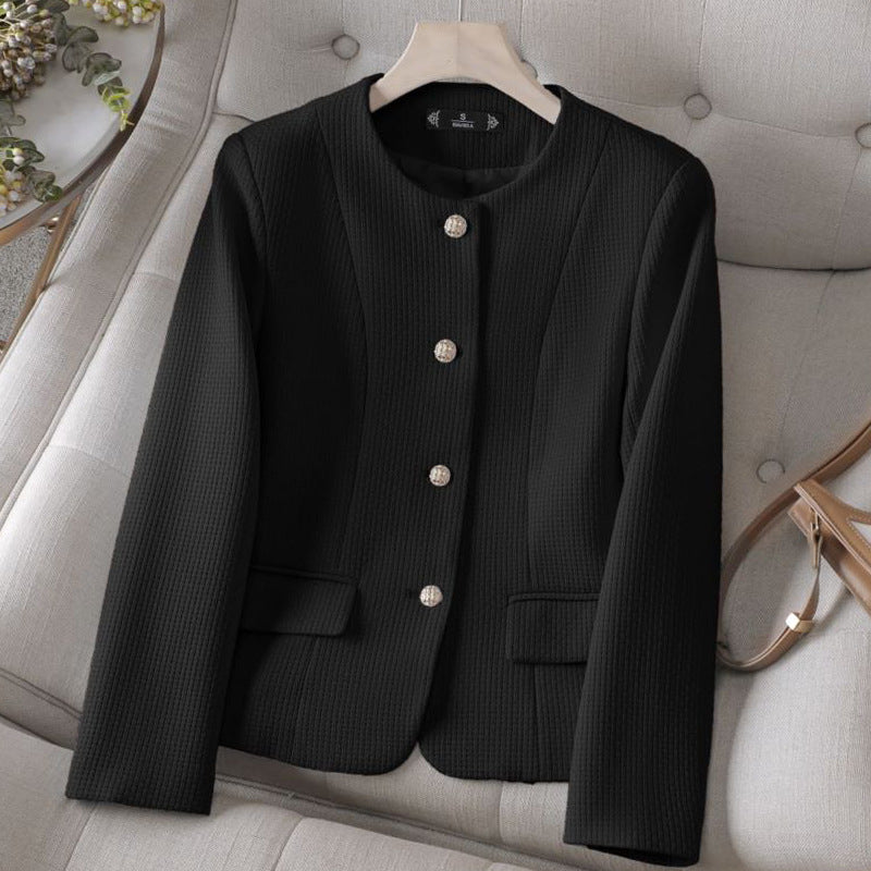 Women's Plaid Blazer - Stylish and Versatile Outerwear-MODAUTLET