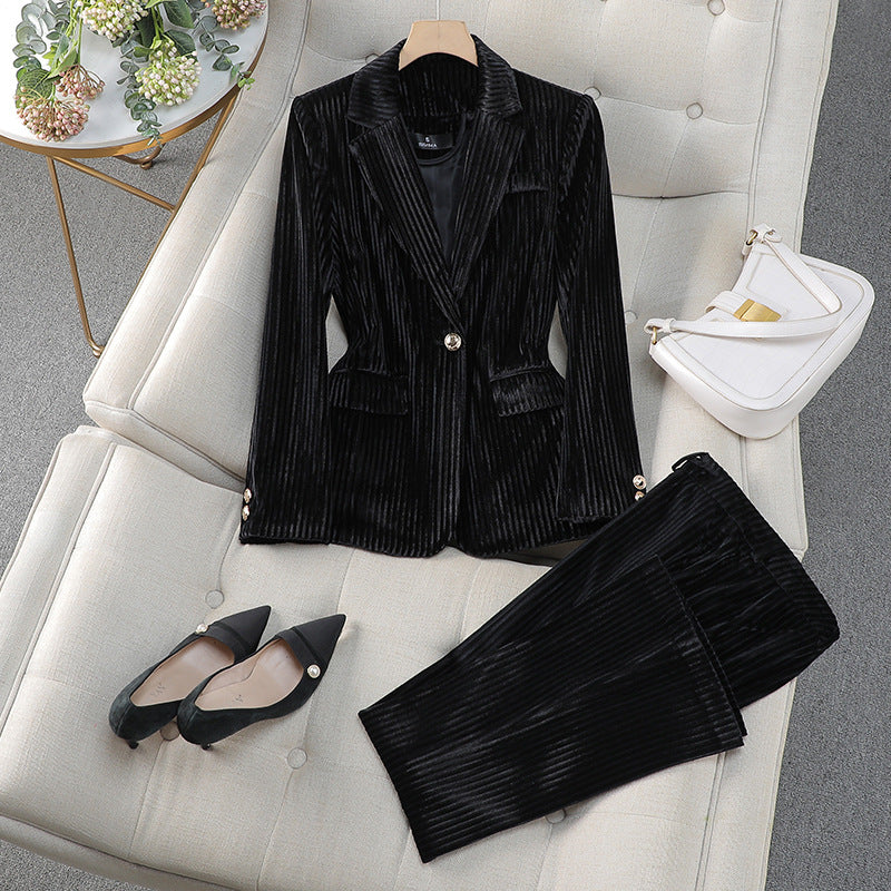 Grace | Conjunto Casual Feminino de Fato Sob Medida com Blazer Comprido