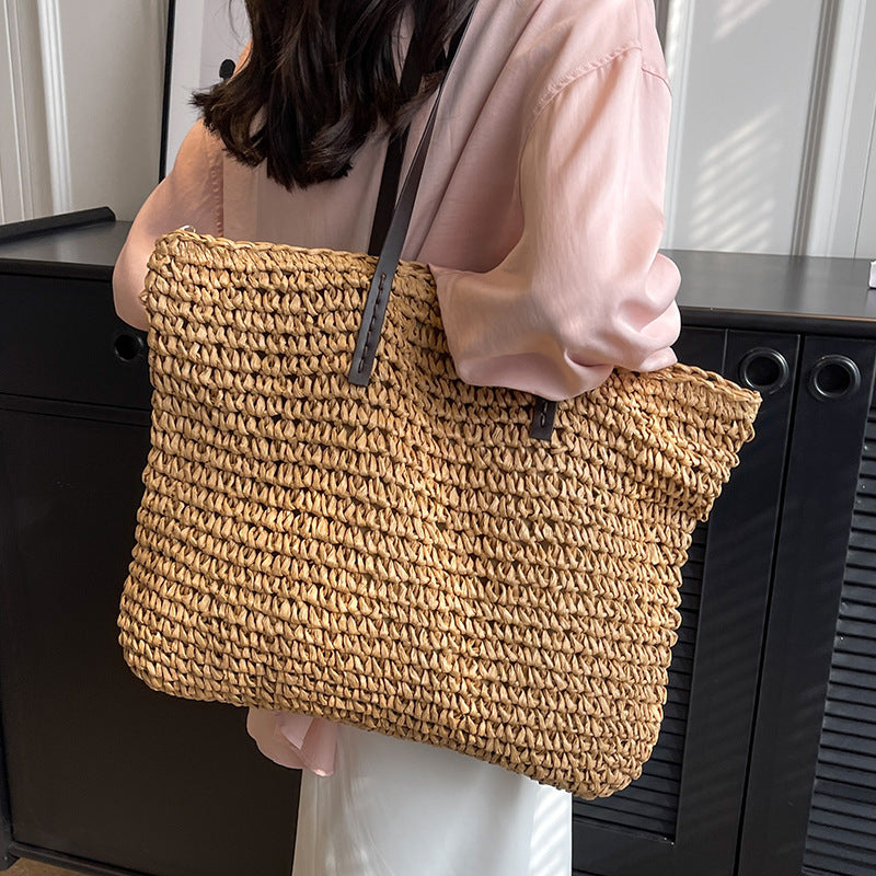 Women's Summer Woven Shoulder Bag