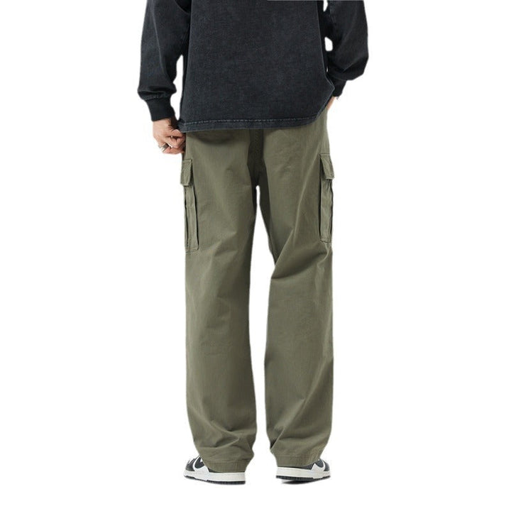 Men's Casual Loose-Fit Cotton Cargo Pants