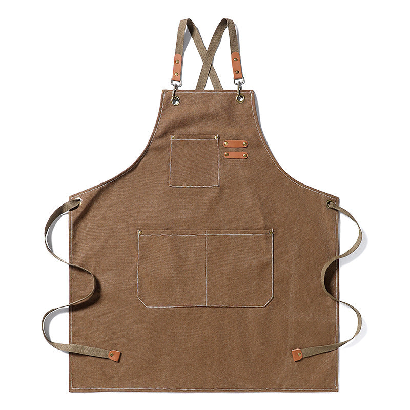 Men's Durable Stain-Resistant Canvas Work Apron