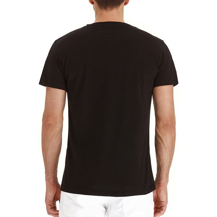 Men's Casual Short Sleeve Pocket Henley T-Shirt