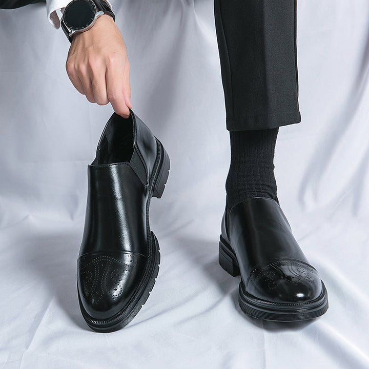 Henry Genuine Leather Slip‑On Shoes—Classic Style-MODAUTLET