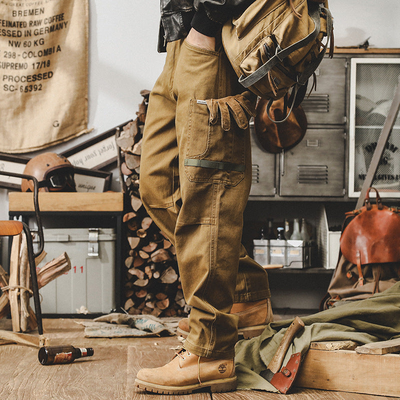 Men's Retro Cargo Pants with Classic Style