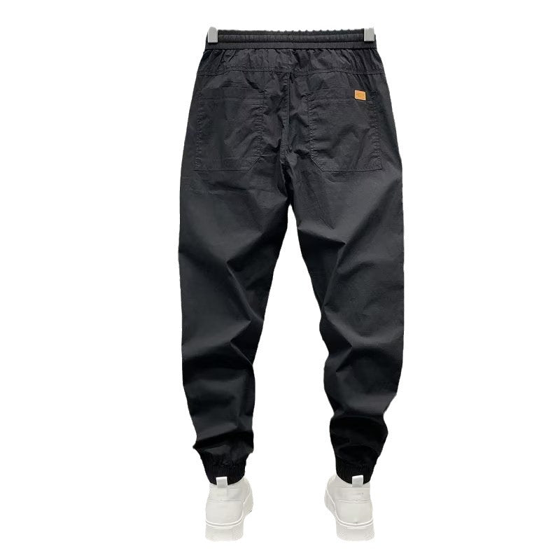 Men's Retro Japanese Style Cotton Jogger Pants - Comfortable Workwear