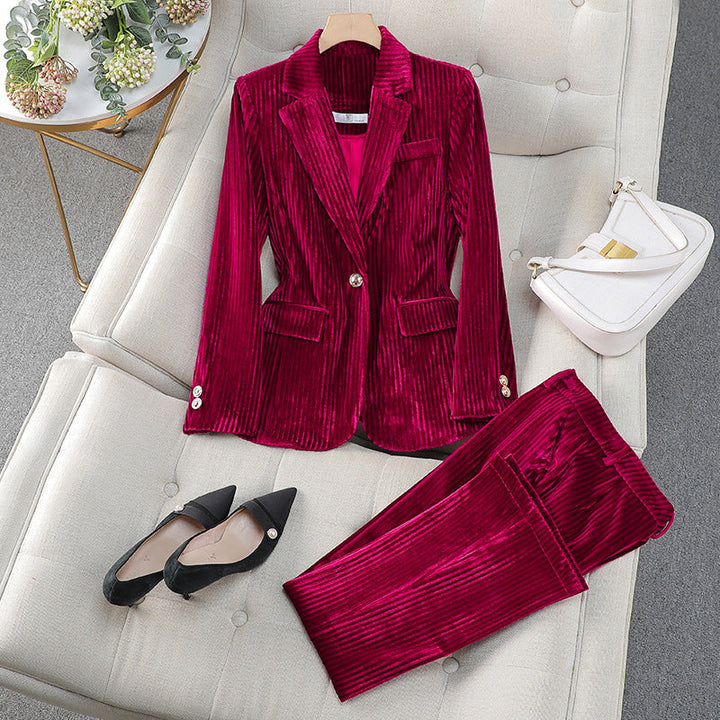 Grace | Conjunto Casual Feminino de Fato Sob Medida com Blazer Comprido
