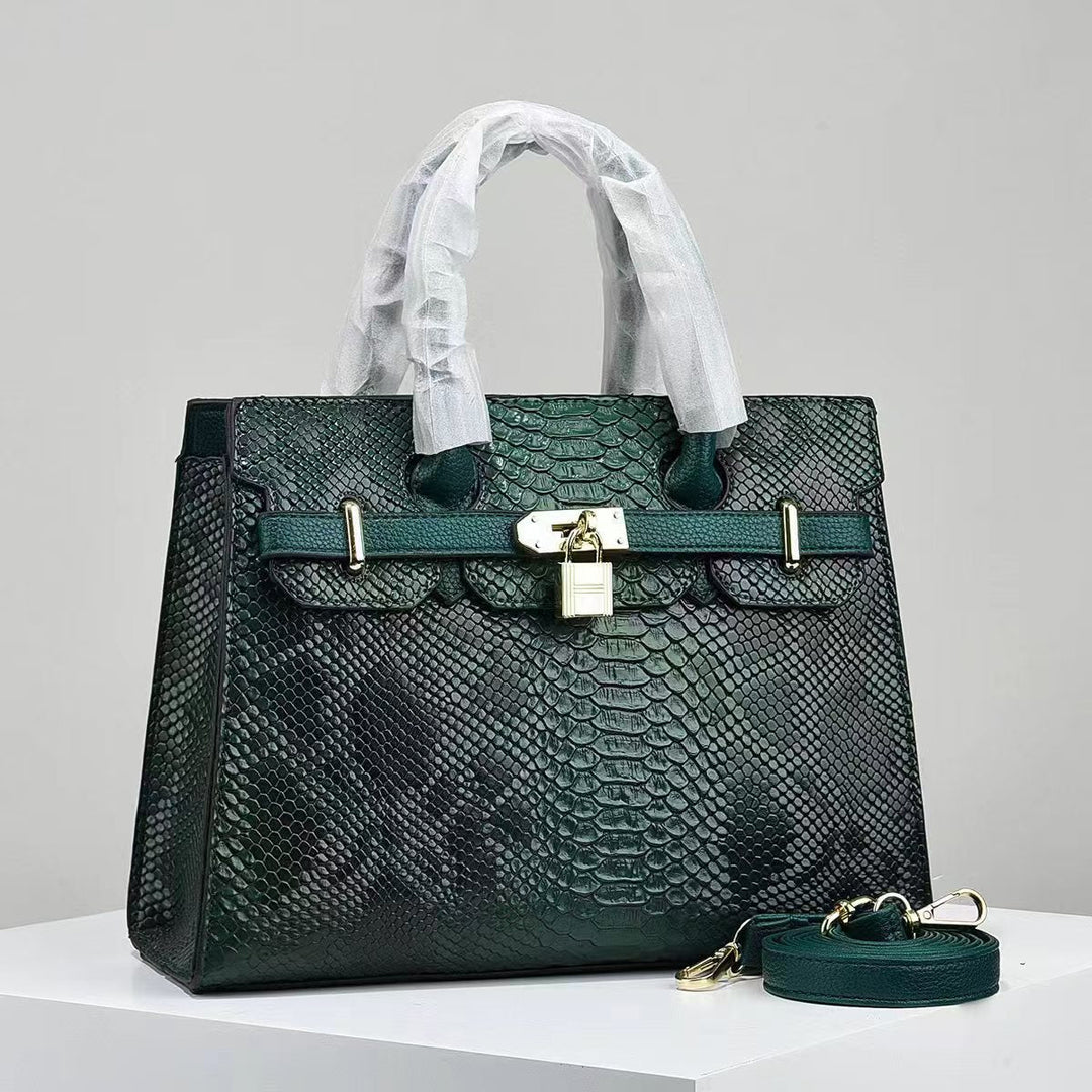 Elegant Croc-Embossed Handbag-MODAUTLET