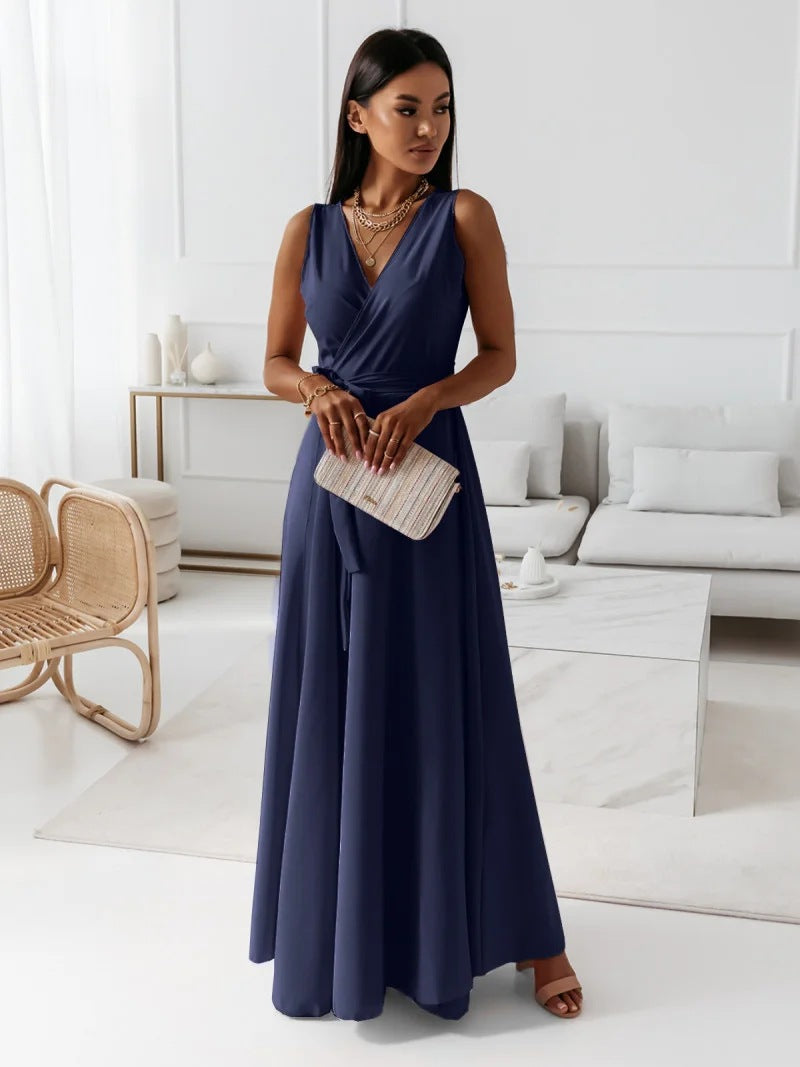 Gabrielle | Women's Wedding Guest Maxi Wrap Dress