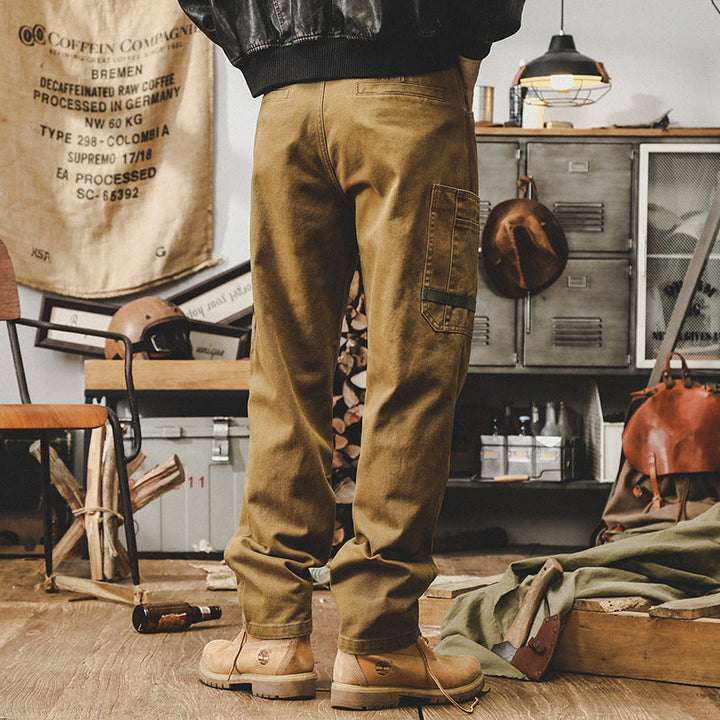 Men's Retro Cargo Pants with Classic Style