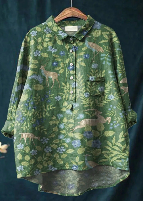 Women's Vintage French Blouse-MODAUTLET