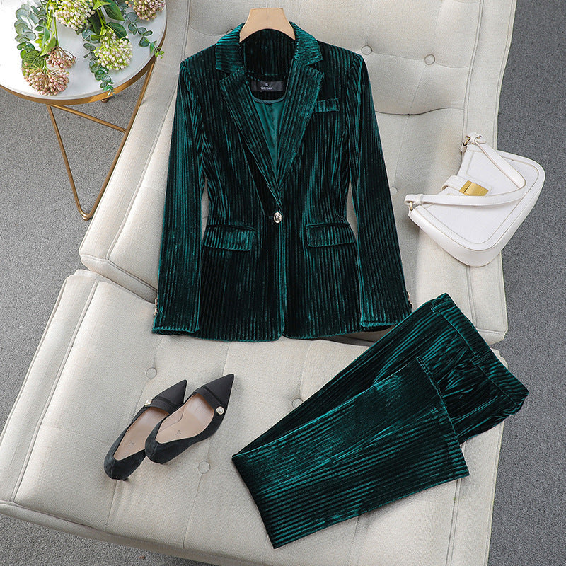 Grace | Conjunto Casual Feminino de Fato Sob Medida com Blazer Comprido