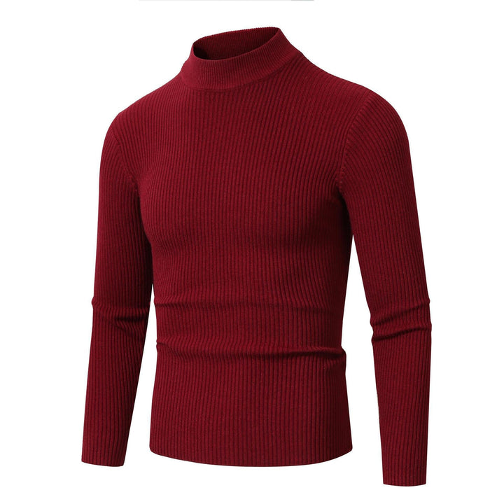 Men's Slim Fit Ribbed Turtleneck Sweater Long Sleeve