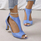 Women's High Heel Shoes - Elegant Style and Comfort Blue