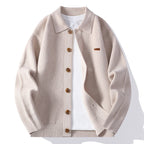 Men's Merino Fleece Jacket - Warm & Stylish Outerwear Beige