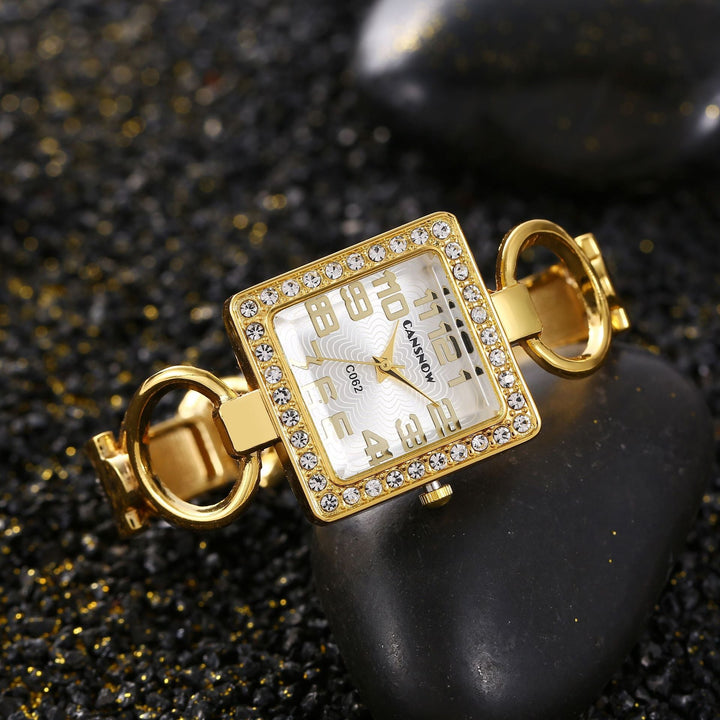 Elegant Gold Bracelet Watch for Women-MODAUTLET