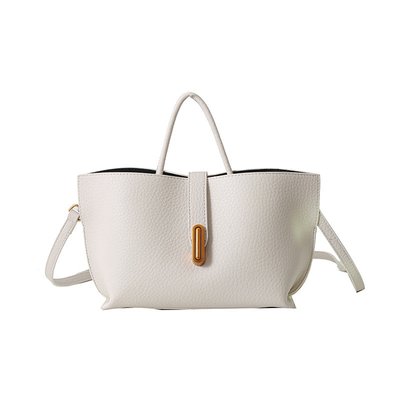 Women's Litchi Pattern Shoulder Bucket Bag-MODAUTLET