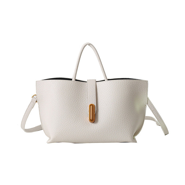 Women's Litchi Pattern Shoulder Bucket Bag-MODAUTLET