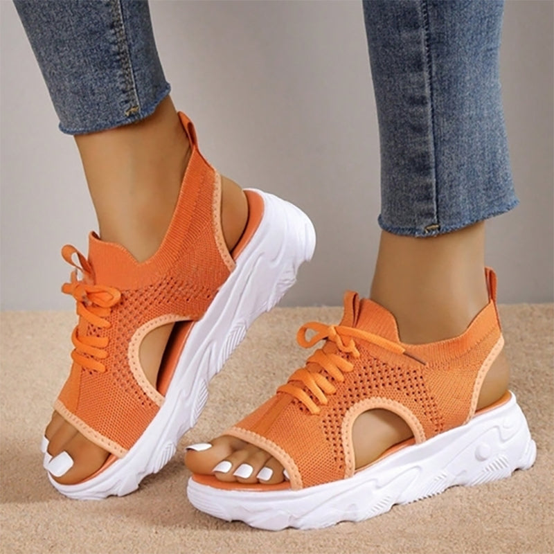 Women's Stylish Breathable Platform Sandals Orange