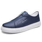 Men's Slip-On Canvas Sneakers - Harbour Style Navy Blue