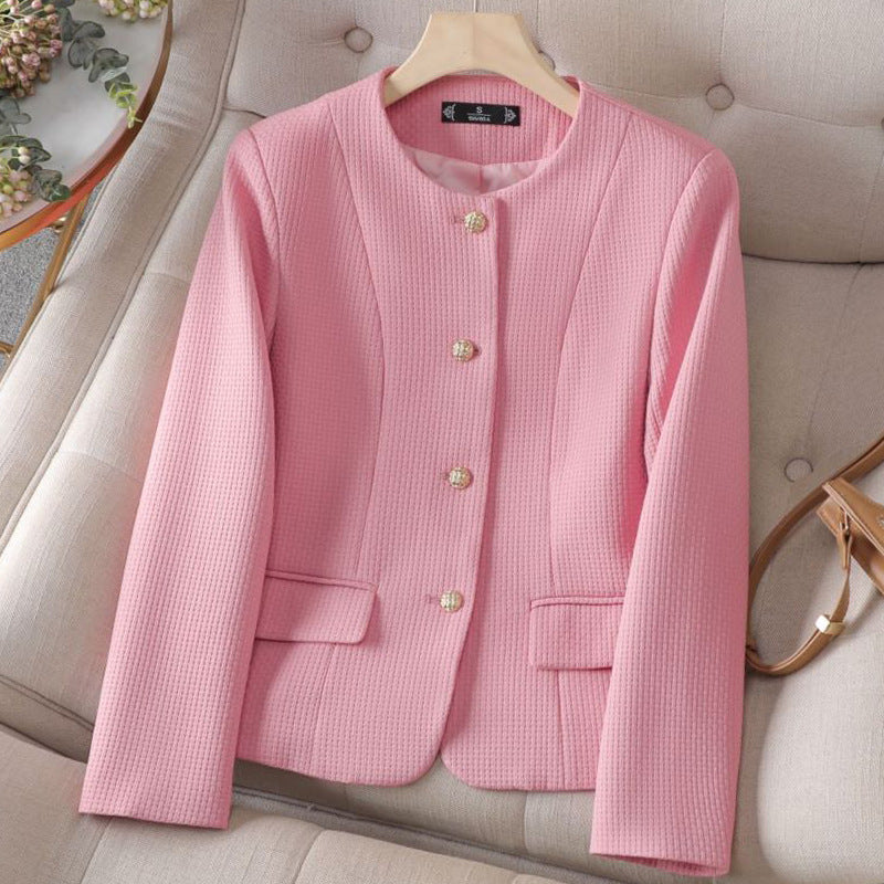 Women's Plaid Blazer - Stylish and Versatile Outerwear-MODAUTLET