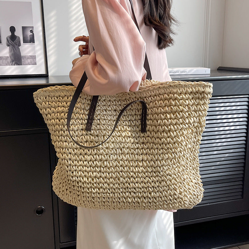 Women's Summer Woven Shoulder Bag