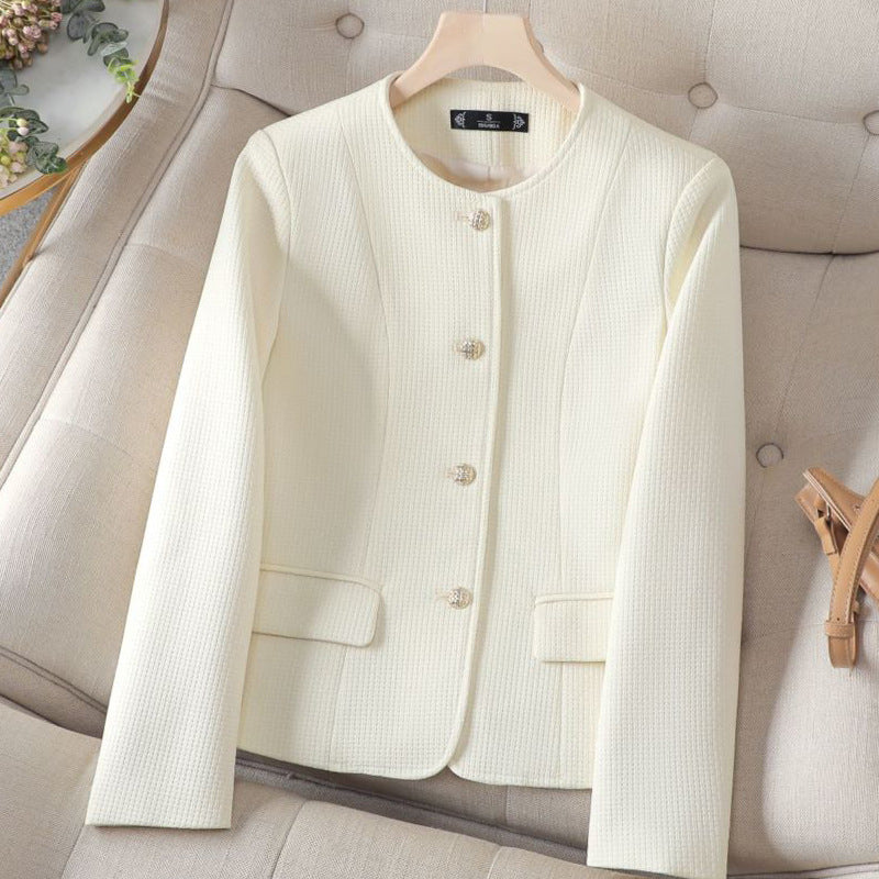 Women's Plaid Blazer - Stylish and Versatile Outerwear