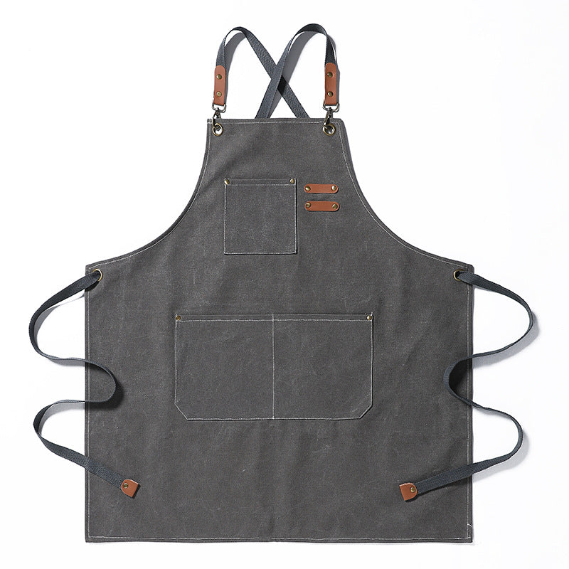 Men's Durable Stain-Resistant Canvas Work Apron
