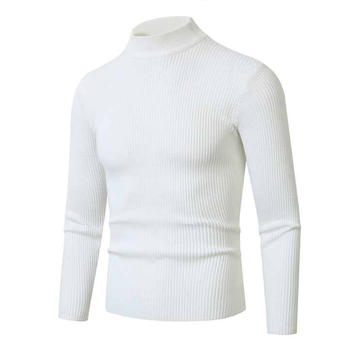 Men's Slim Fit Ribbed Turtleneck Sweater Long Sleeve